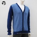 Wholesale V collar casual custom mens cardigan men merino wool sweater luxury sweaters